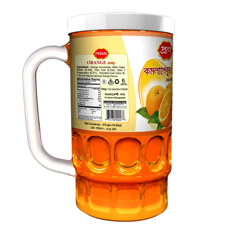 Pran Orange Jelly Jar 350gm