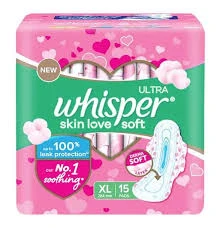 Whisper Skin Love Soft XL-15 Pads