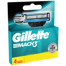 Gillette Mach3 4 Pcs