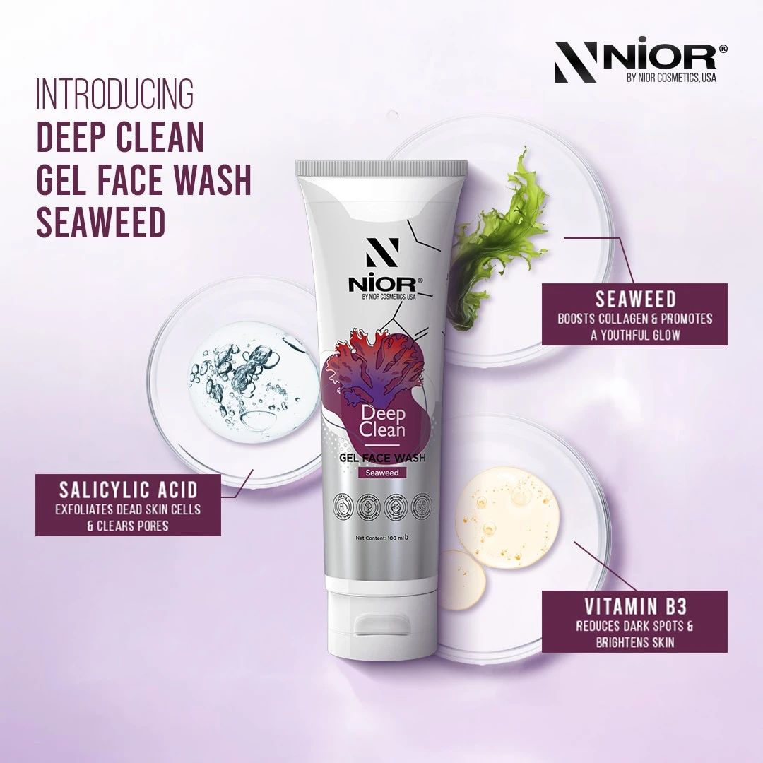 Nior Seaweed Deep Clean Gel Face wash 100 ml