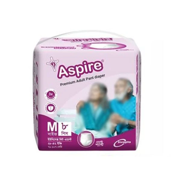 ASPIRE ADULT PANT DIAPER MEDIUM -8PCS