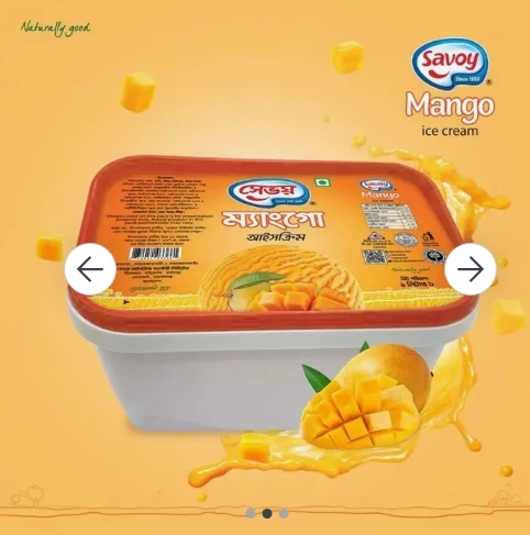 Savoy Mango Ice Cream 1L
