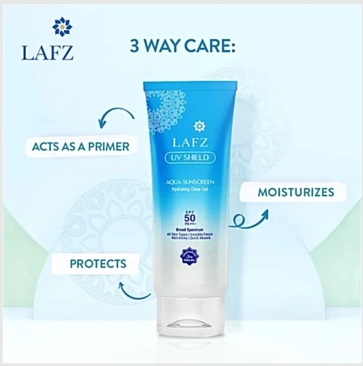 Lafz Aqua Sunscreen SPF-50PA 50gm