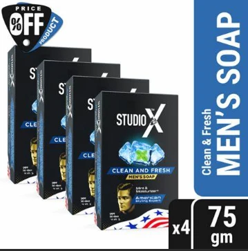 Studio X Face & Body Soap-75g Clean